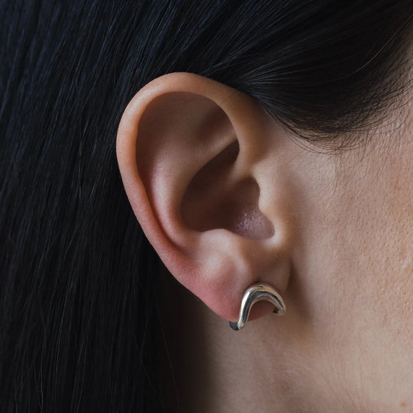 Studs Tandem Argent Sarah Bijoux - Ex-voto