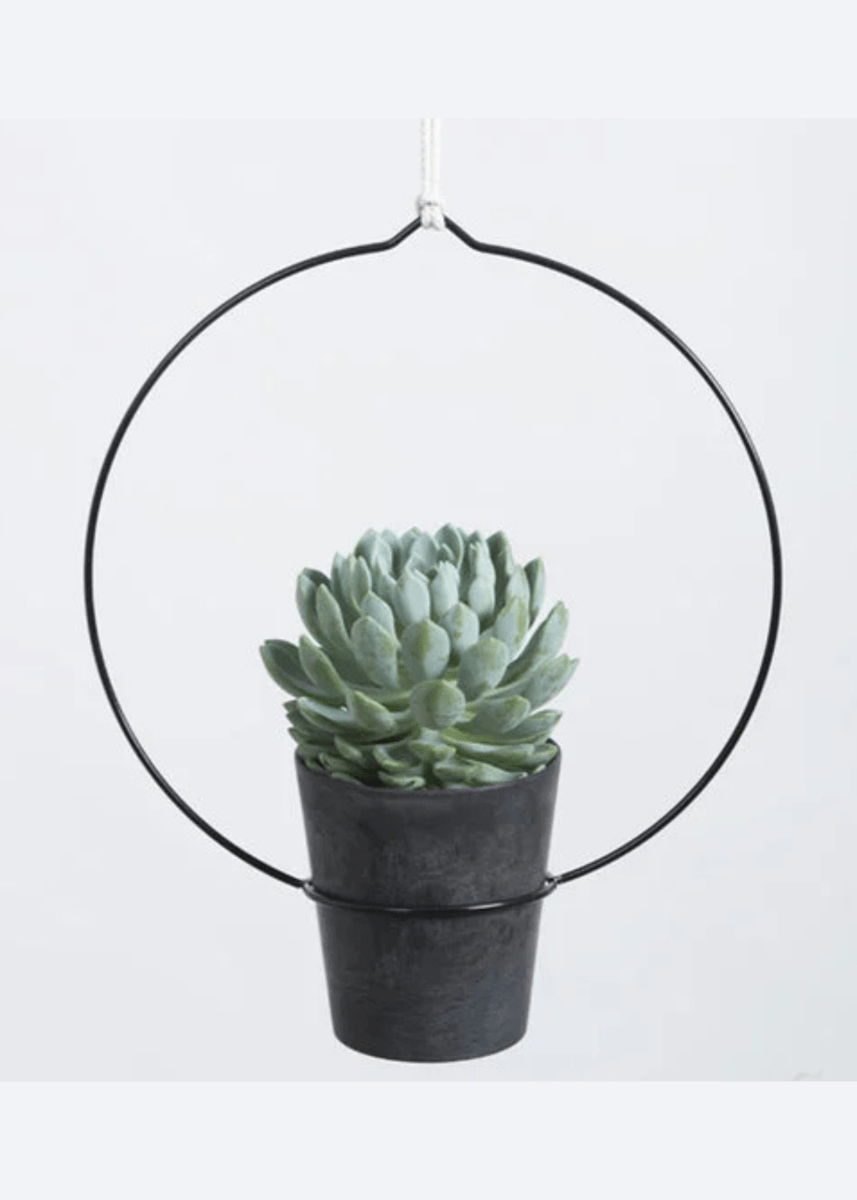 Support Circula Noir pour Cache - Pot DZ - Ex - voto
