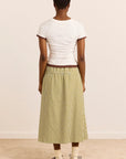 T-Shirt Alicia Blanc Damson Madder - Ex-voto