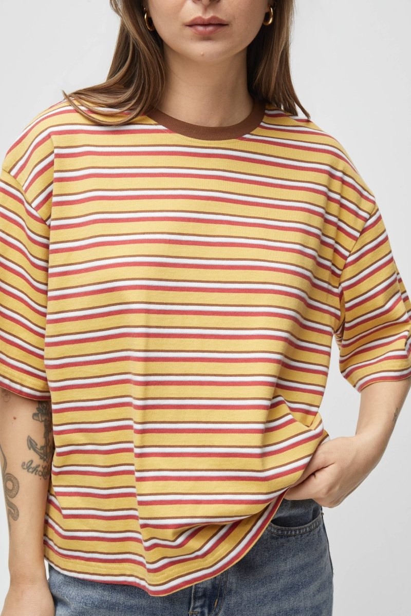 T-Shirt Avery Rayures Jaunes All Row - Ex - voto