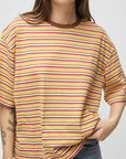 T-Shirt Avery Rayures Jaunes All Row - Ex - voto
