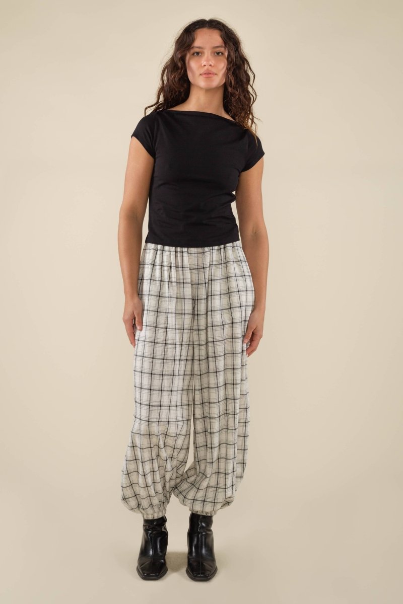T-Shirt Brisa Boat Neck Noir NLT - Ex - voto
