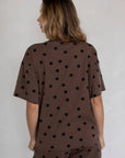 T-Shirt Cody Brun à Pois Things Between - Ex - voto
