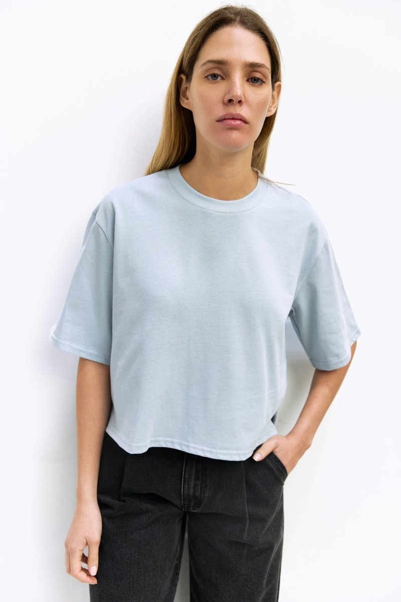 T-Shirt Daphné Bleu Pâle Mod Ref - Ex - voto