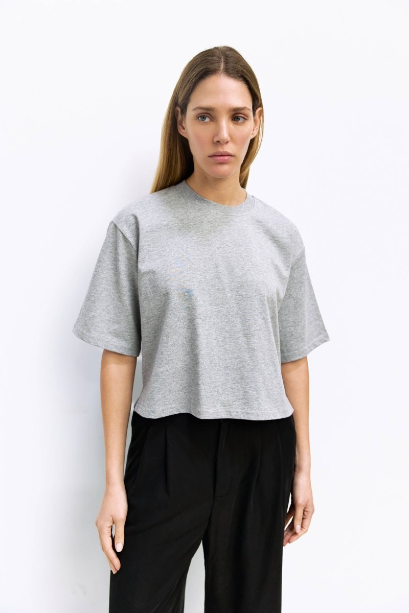 T-Shirt Daphné Gris Mod Ref - Ex - voto