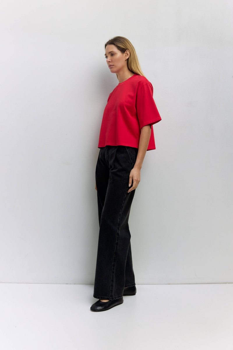 T-Shirt Daphné Rouge Mod Ref - Ex - voto