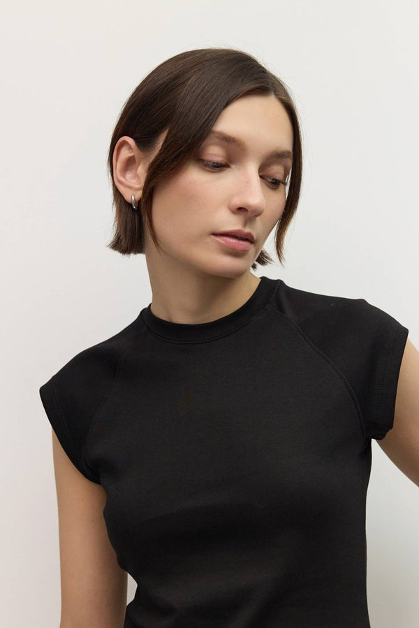 T-Shirt Jules Noir Mod Ref - Ex-voto
