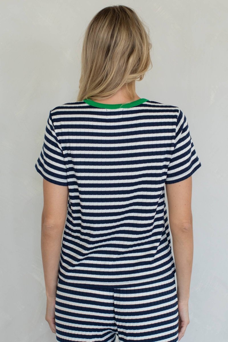 T-Shirt Louise Things Between Bleu Marin - Ex - voto