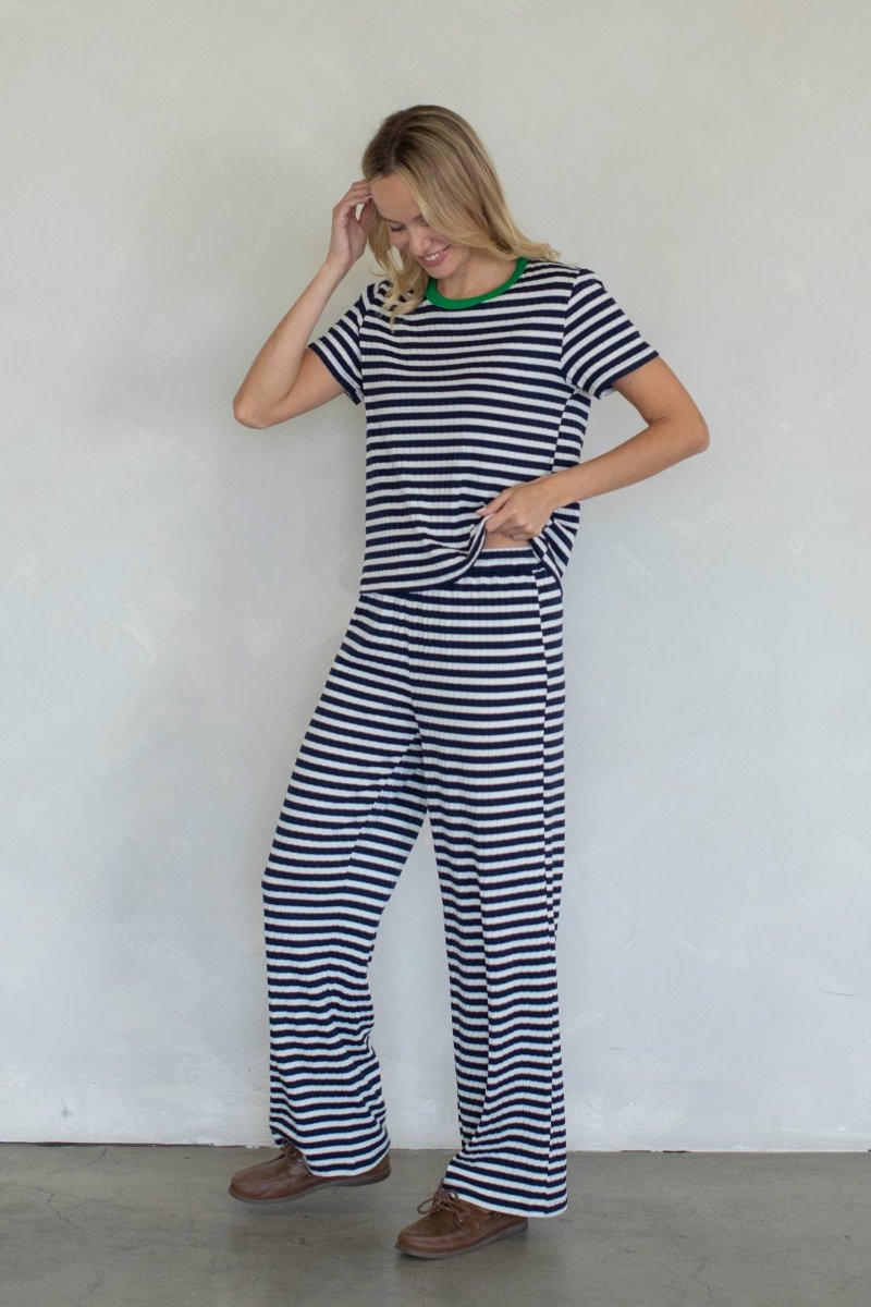 T-Shirt Louise Things Between Bleu Marin - Ex - voto
