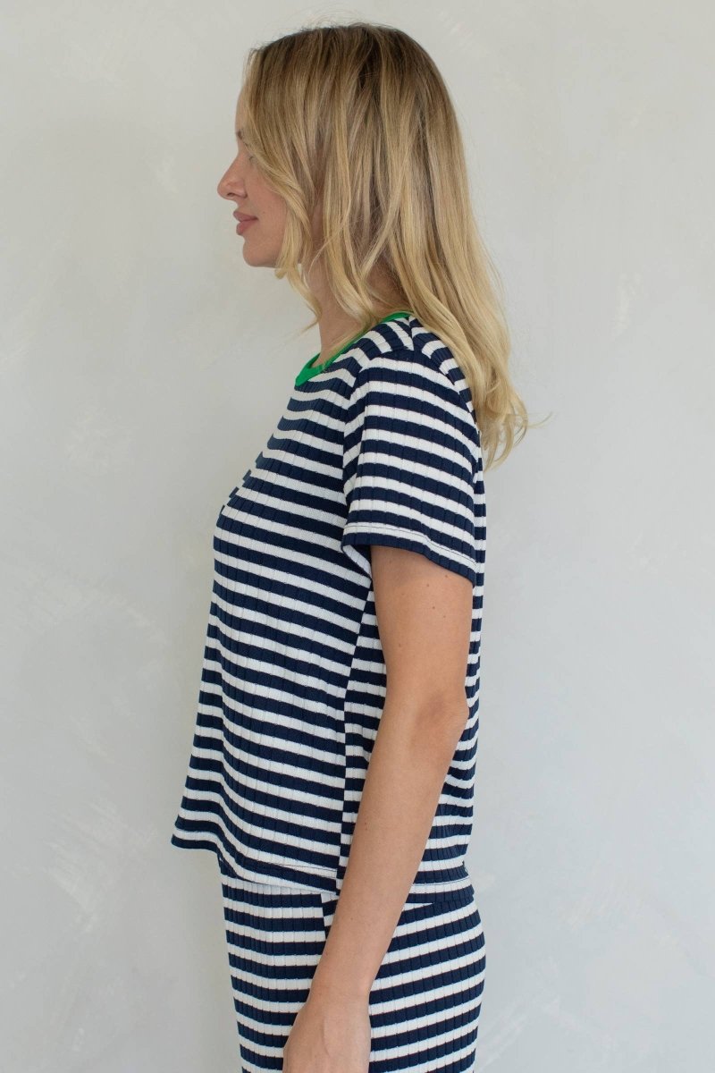 T-Shirt Louise Things Between Bleu Marin - Ex - voto