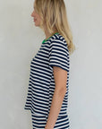 T-Shirt Louise Things Between Bleu Marin - Ex - voto