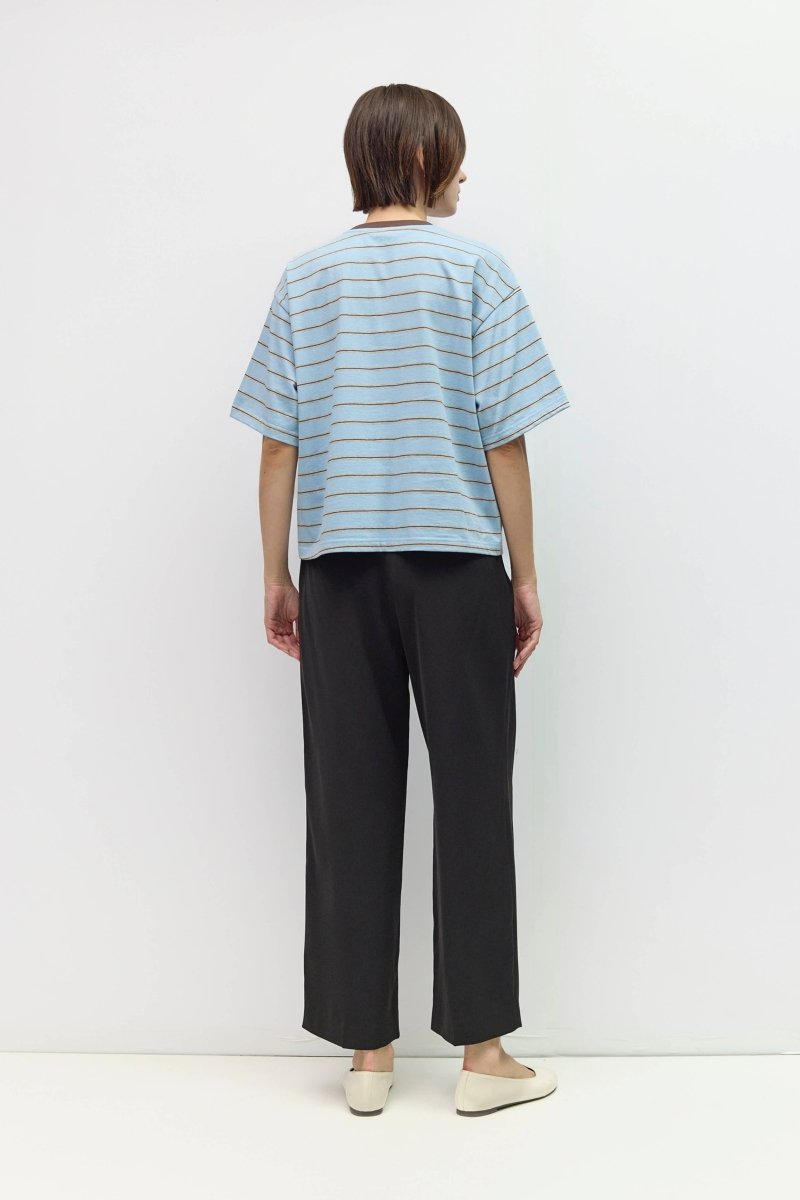 T-Shirt Luna Bleu et Gris All Row - Ex-voto