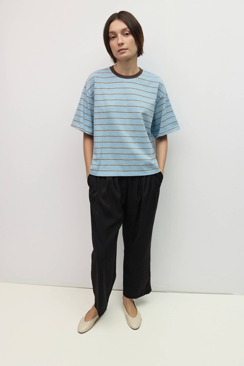 T-Shirt Luna Bleu et Gris All Row - Ex-voto