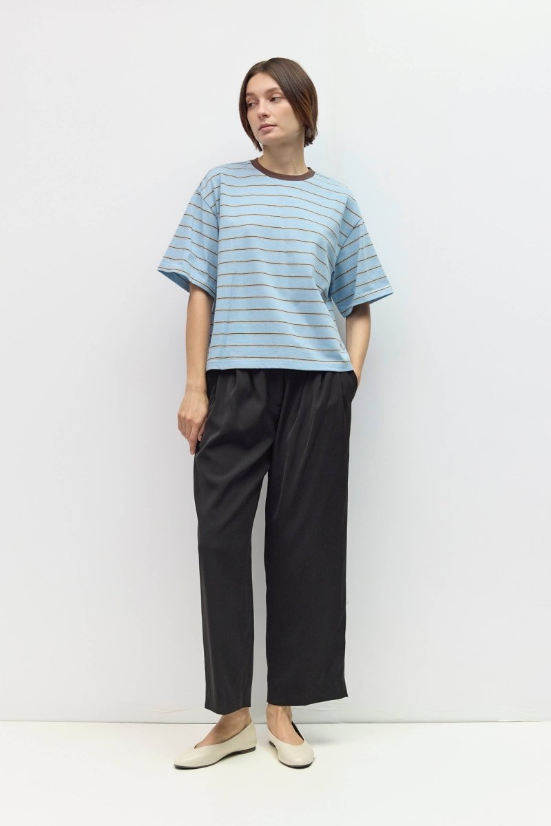T-Shirt Luna Bleu et Gris All Row - Ex-voto