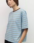 T-Shirt Luna Bleu et Gris All Row - Ex-voto