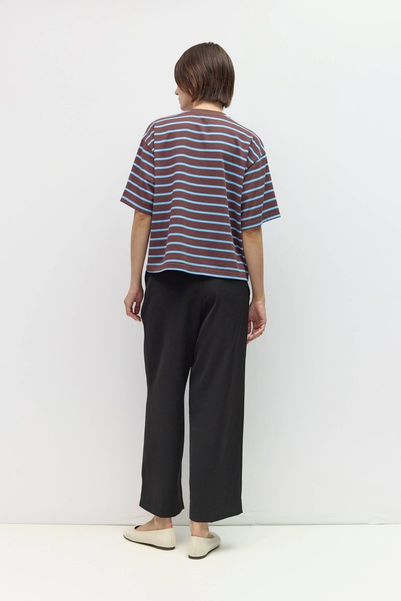T-Shirt Luna Brun et Bleu All Row - Ex-voto