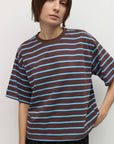 T-Shirt Luna Brun et Bleu All Row - Ex-voto