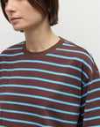 T-Shirt Luna Brun et Bleu All Row - Ex-voto