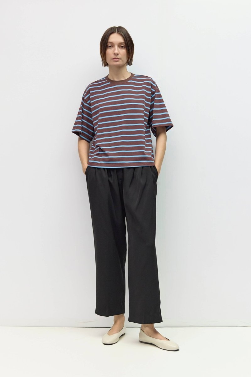 T-Shirt Luna Brun et Bleu All Row - Ex-voto