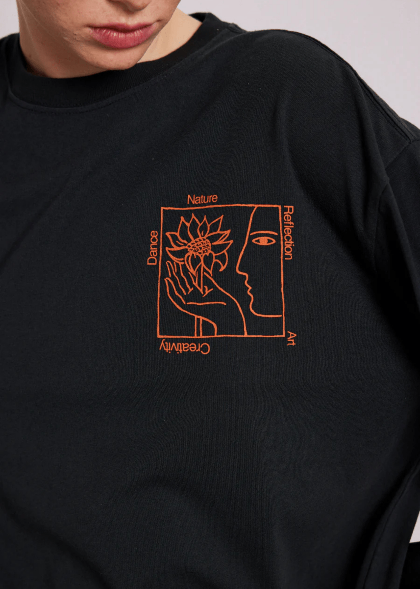 T-shirt Manches Longues At Home Damson Madder SOLDE - Vente finale - Ex - voto