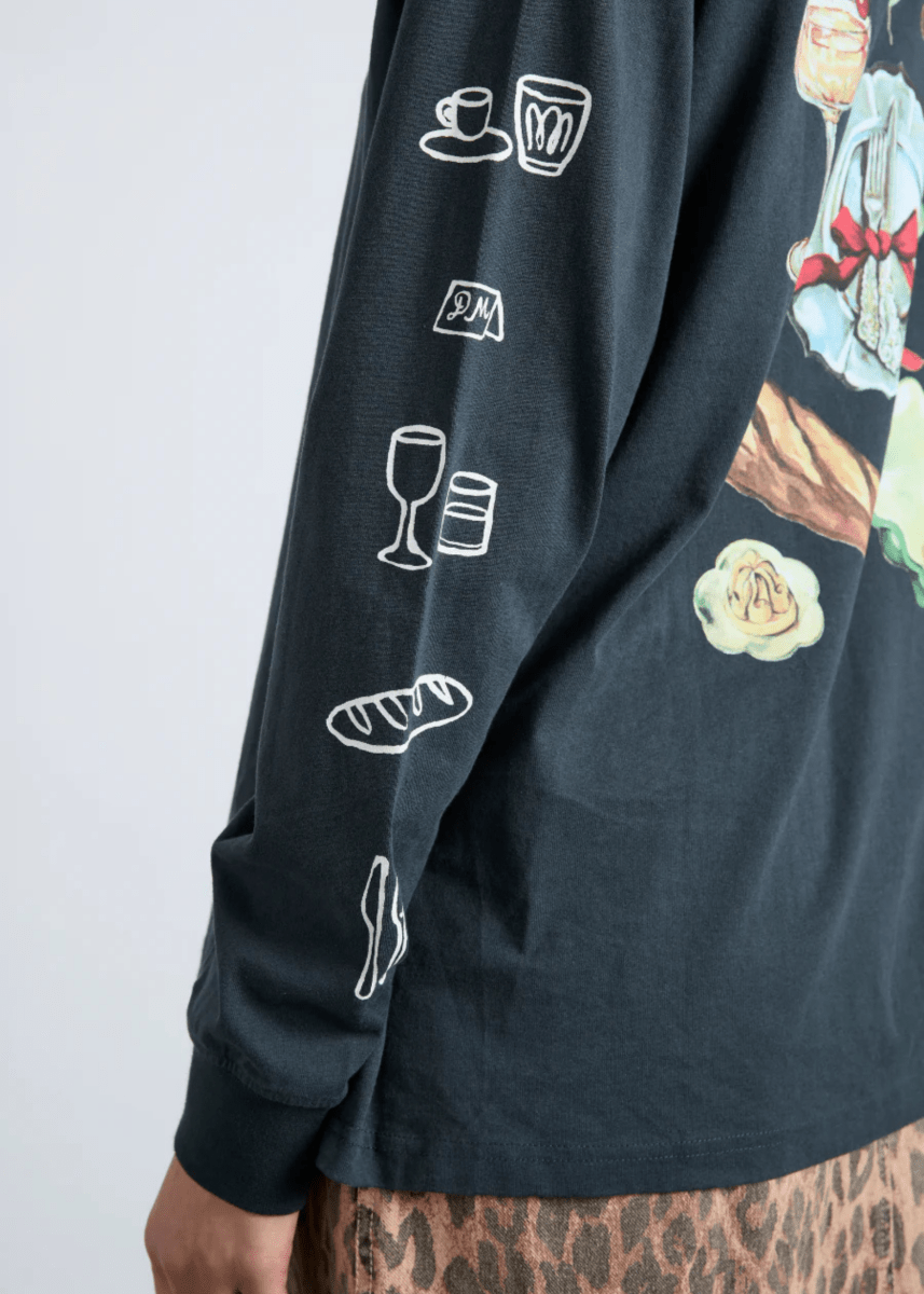 T-Shirt Manches Longues Dinner Party Damson Madder - Ex - voto