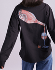 T-Shirt Manches Longues Rose Wine Damson Madder - Ex - voto