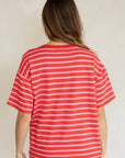 T-Shirt Marina Rouge et Rose Things Between - Ex - voto