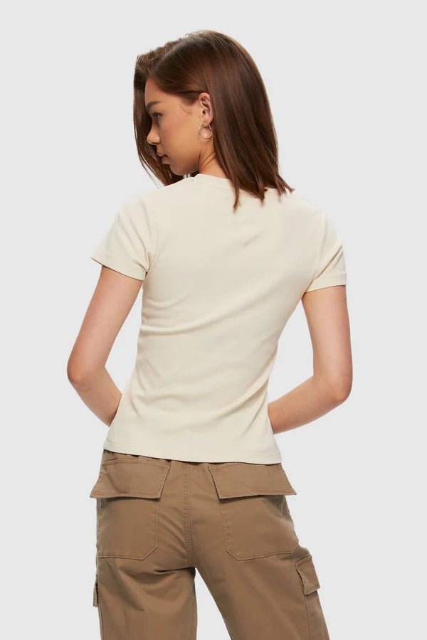 T-Shirt Micro Rib Birch Kuwalla - Ex - voto