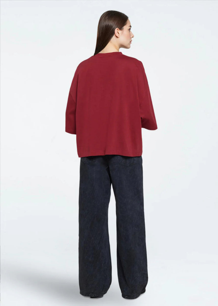 T-Shirt Mira Minimum Merlot - Ex - voto