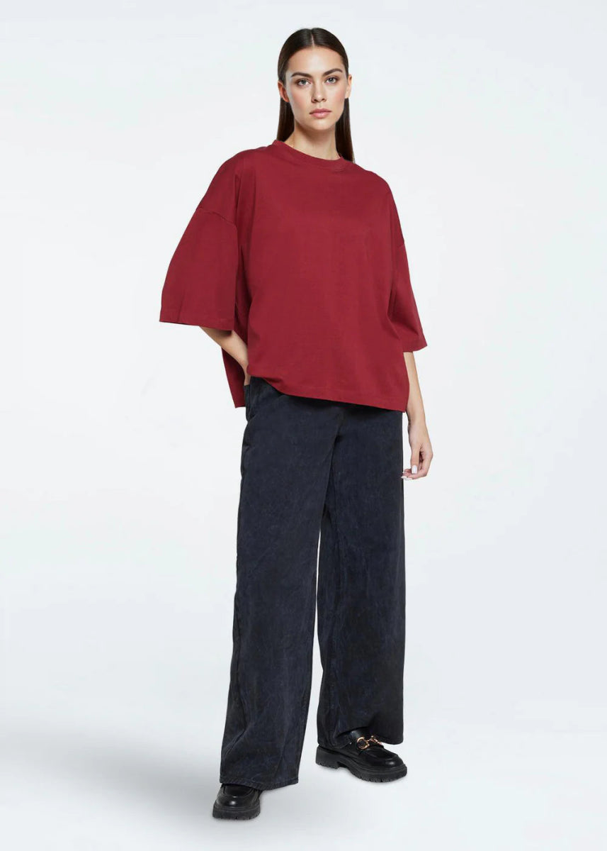 T-Shirt Mira Minimum Merlot - Ex - voto