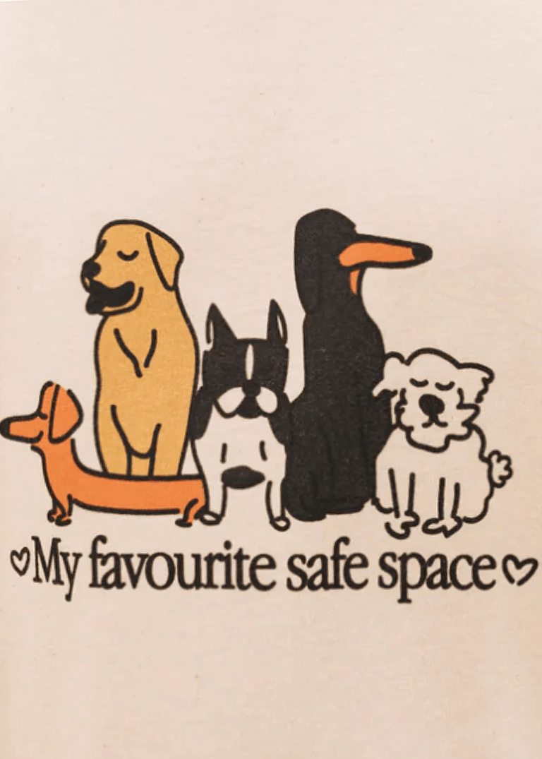 T-Shirt My Favourite Safe Space Chiens Catharsis - Ex - voto