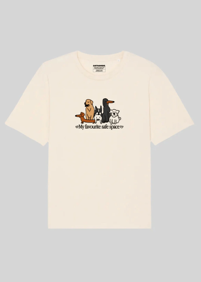 T-Shirt My Favourite Safe Space Chiens Catharsis - Ex - voto