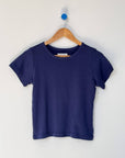 T-Shirt Pointelle Babe Le Bon Shoppe Bleu - Ex - voto