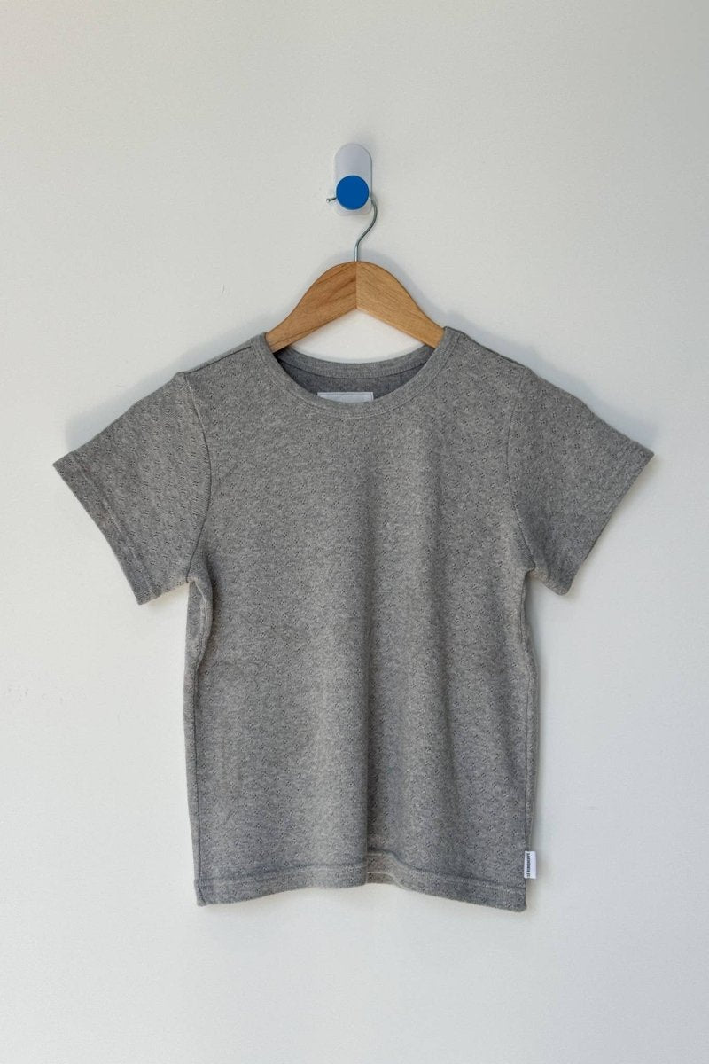 T-Shirt Pointelle Babe Le Bon Shoppe Gris - Ex - voto