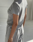 T-Shirt Pointelle Babe Le Bon Shoppe Gris - Ex - voto