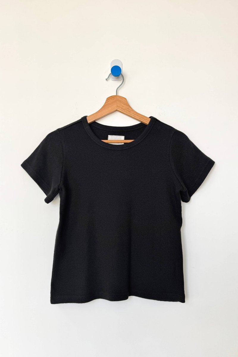 T-Shirt Pointelle Babe Le Bon Shoppe Noir - Ex - voto