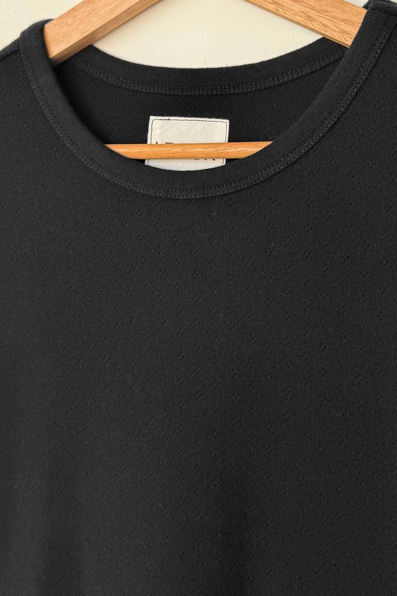 T-Shirt Pointelle Babe Le Bon Shoppe Noir - Ex - voto