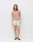 T-Shirt Rayé Cooper Rouge et Blanc All Row - Ex - voto