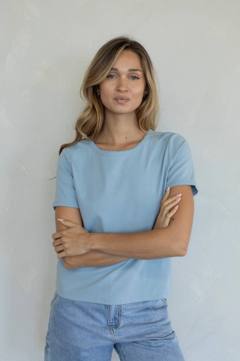 T-Shirt Stella Bleu Things Between - Ex - voto