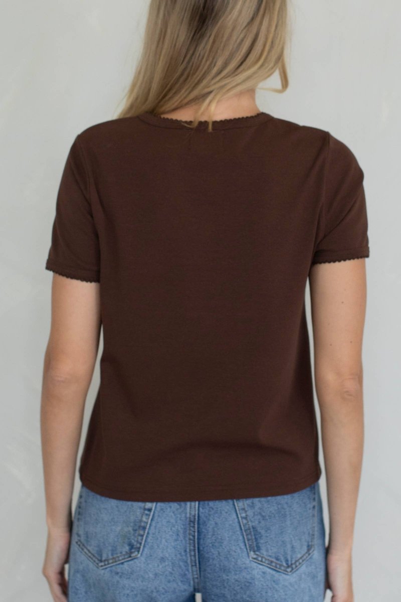 T-Shirt Stella Chocolat Things Between - Ex - voto