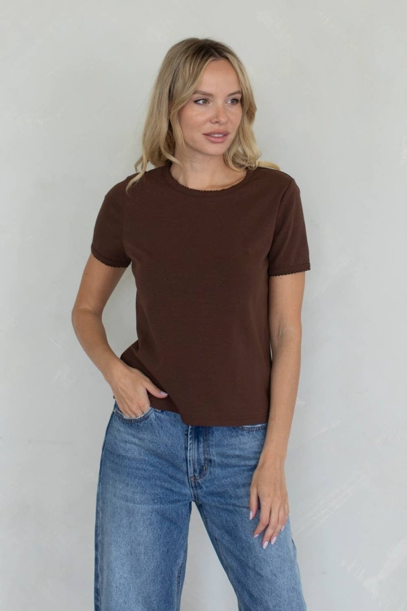 T-Shirt Stella Chocolat Things Between - Ex - voto