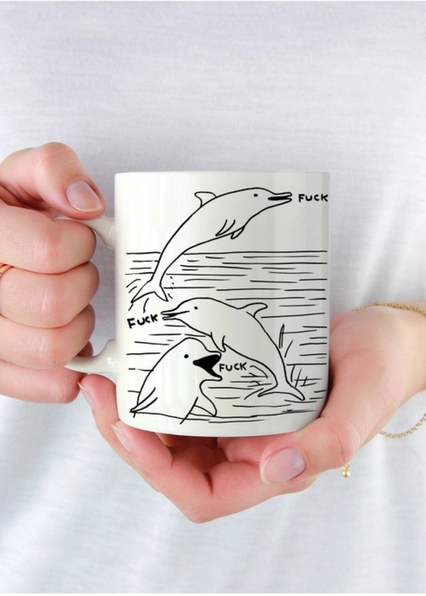 Tasse Dolphin Fuck D. Shrigley - Ex - voto