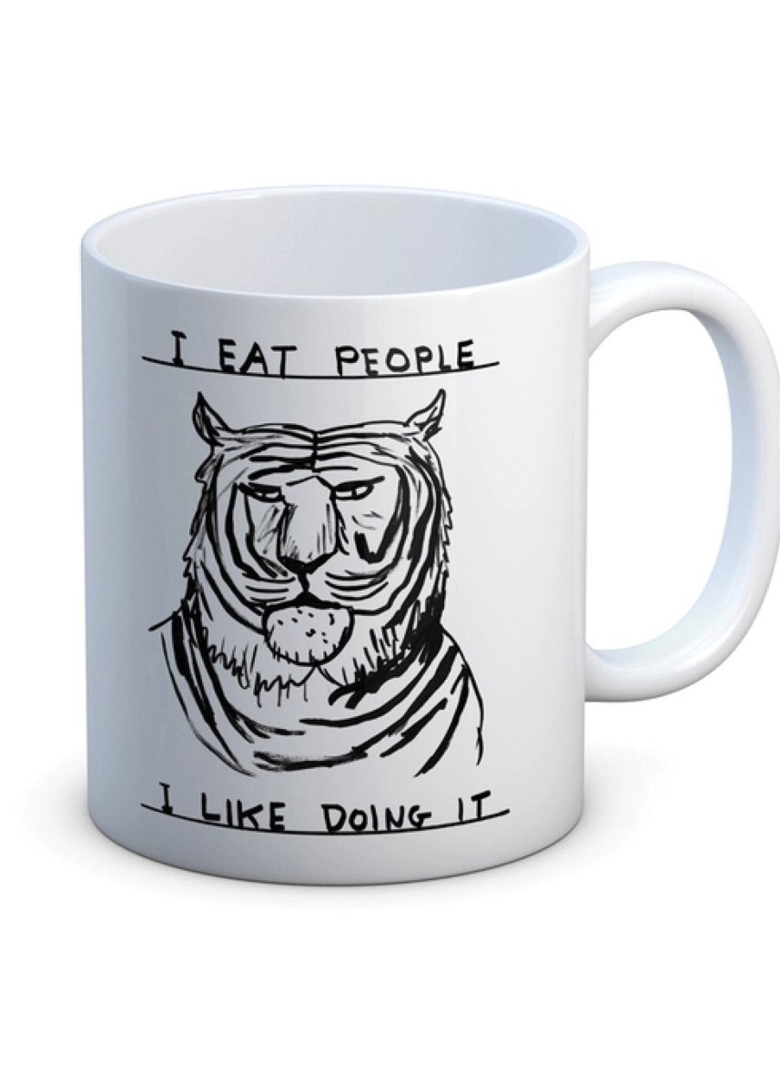 Tasse I Eat People D. Shrigley - Ex - voto