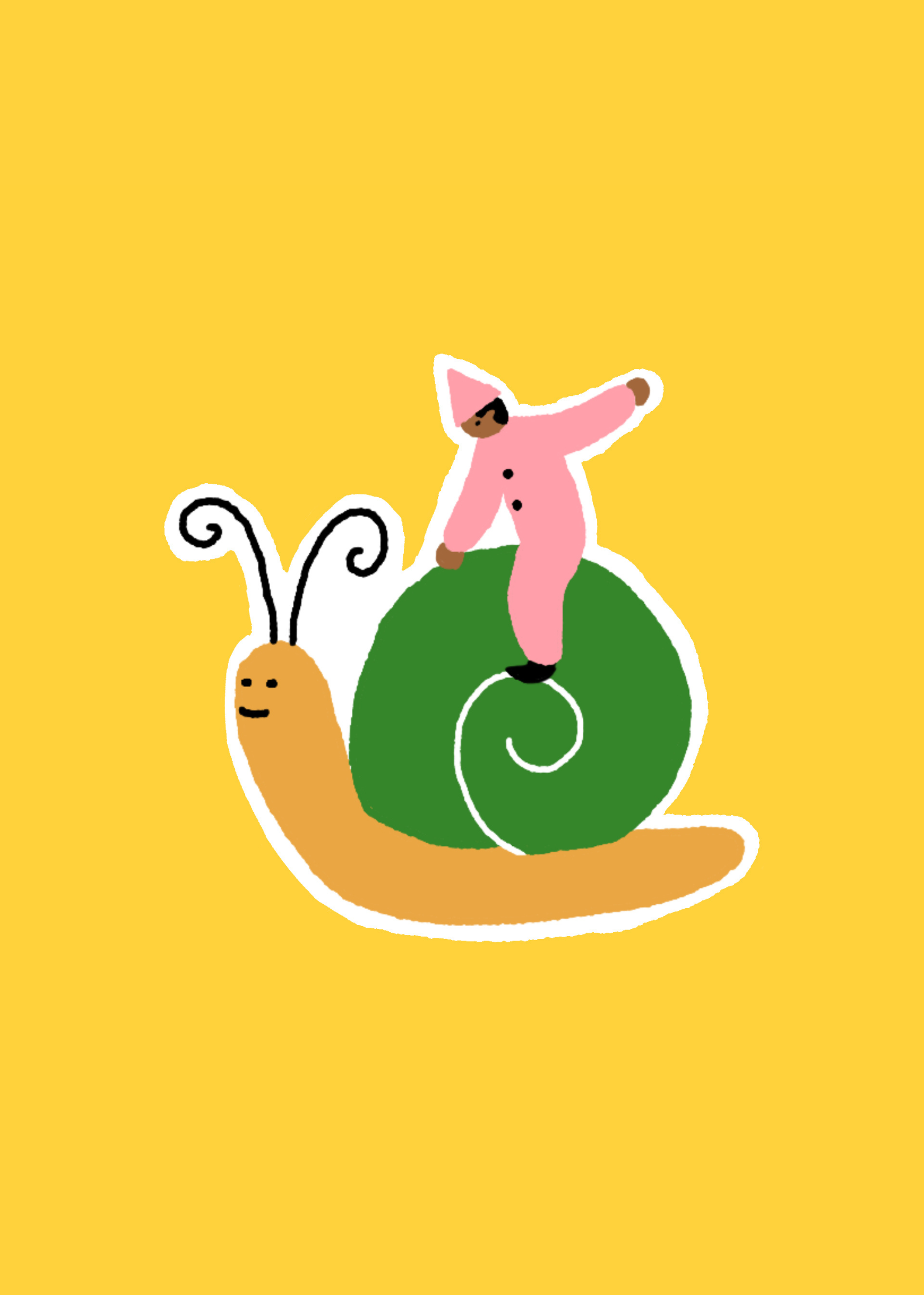 Floramaille Snail Sticker