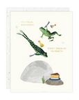 Carte de Souhaits Party Frogs Seedlings