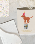 Carte de Souhaits Mini Birthday Dog Seedlings