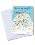 TOUTE 30cm de Confetti Greeting Card (blue)