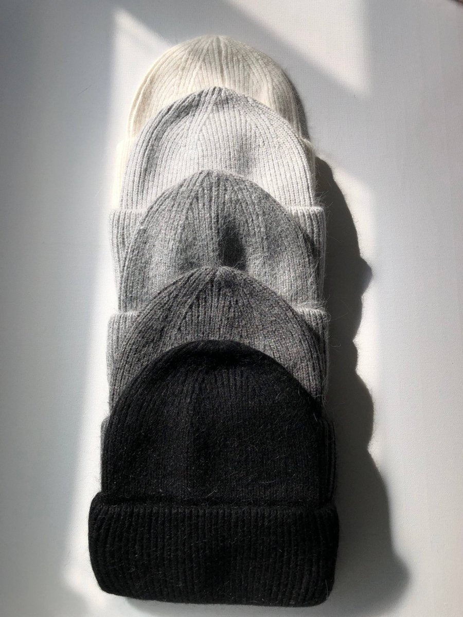 Tuque Angora et Laine Noire Billy Bamboo - Ex - voto