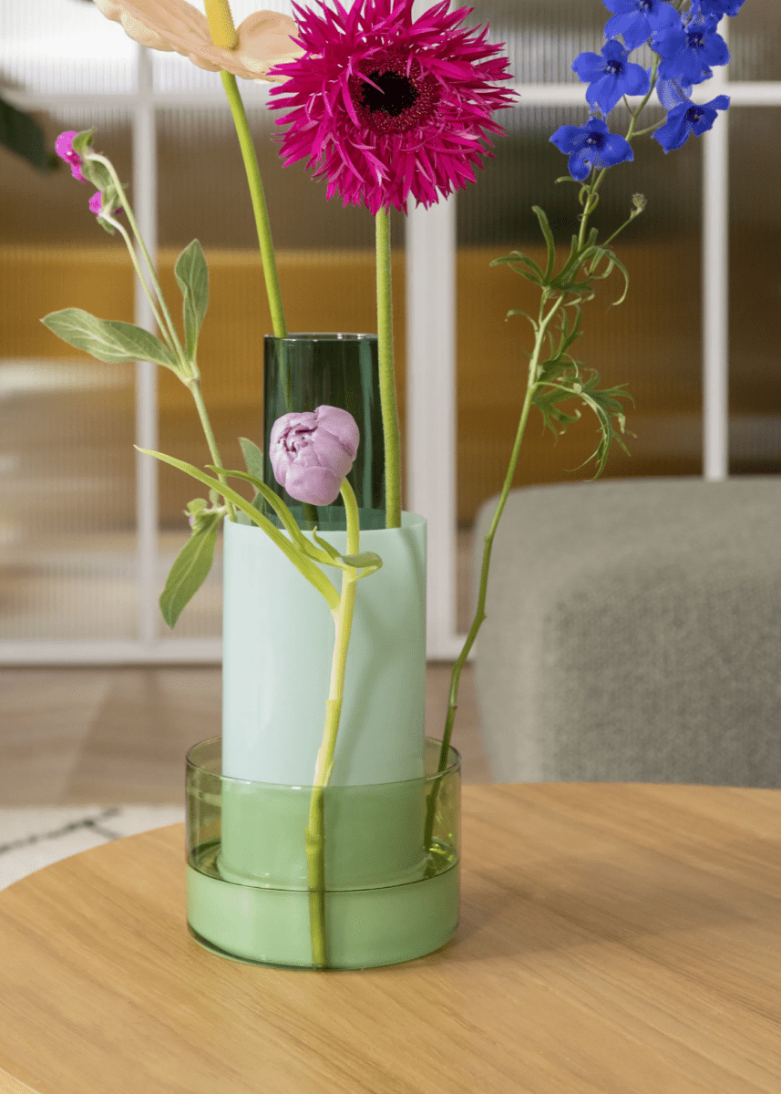 Vase Amphi Milky Large &Klevering - Ex - voto