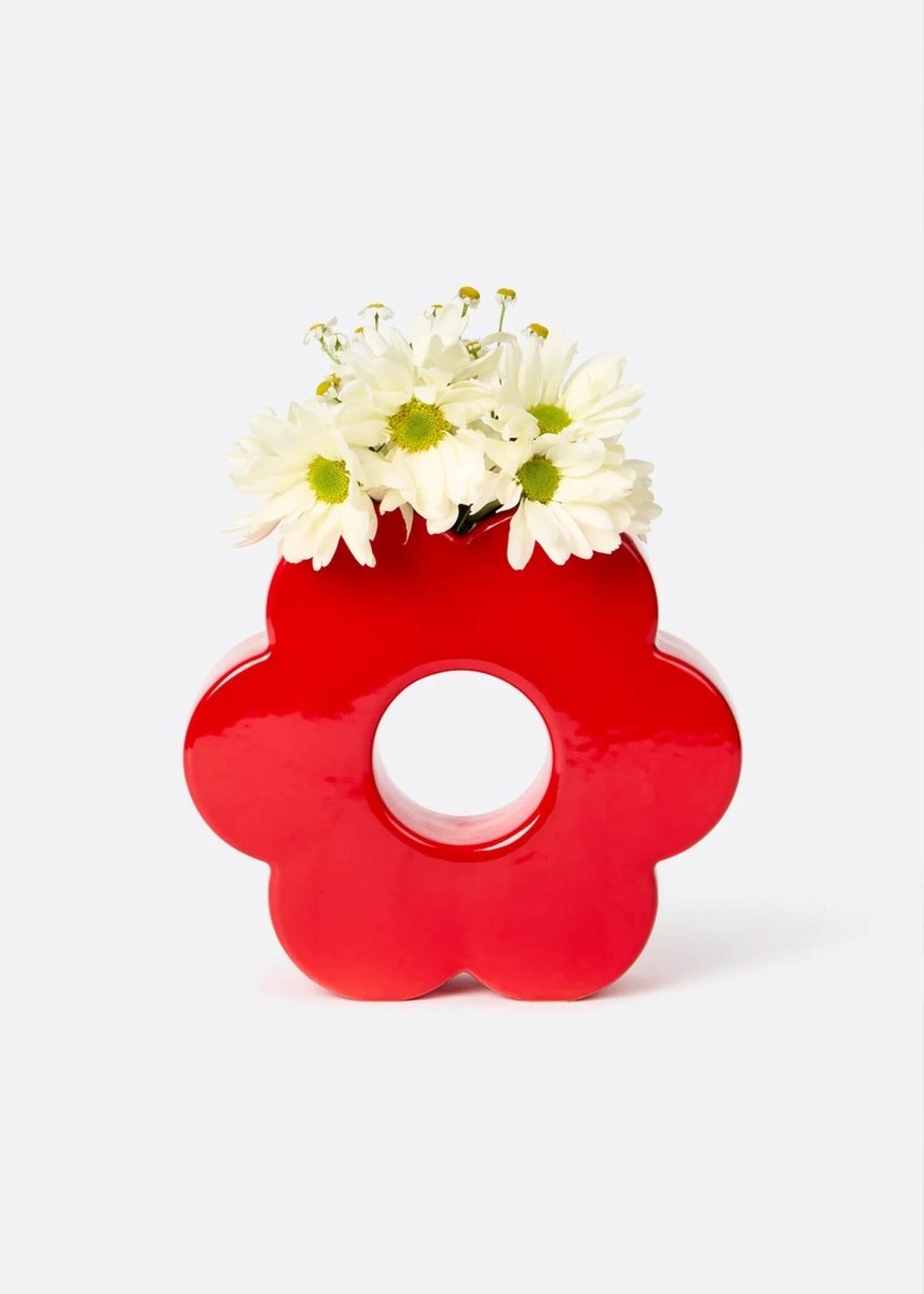 Vase Daisy DOIY Rouge - Ex - voto